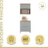 Cozinha 2 Peças 100% MDF Marquesa Nature/Verde Nesher