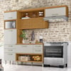 Cozinha 3 Peças 100% MDF Freijó/Off White Princesa Nesher