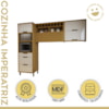 Cozinha 3 Peças Imperatriz 100% MDF Freijó/Off White Nesher