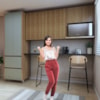 Cozinha 3 Peças Paneleiro 2 Portas 2 Gavetas, Aéreo Microondas e Armário Aéreo Microondas Rainha Nesher