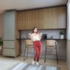 Cozinha 3 Peças Paneleiro 2 Portas 2 Gavetas, Armário Aéreo 2 Portas 120cm e Aéreo 80cm Rainha Nesher