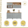 Cozinha 4 Peças 100% MDF Marquesa Nature/Verde Nesher