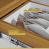 Cozinha 6 Peças Premium 100% MDF Freijó/Branco Burguesa Nesher 