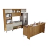 Cozinha 6 peças Princesa Gourmet Freijó/Off white Nesher