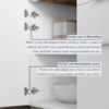 Cozinha 7 Peças 7 Portas 7 Gavetas Marquesa 100% Mdf Branco/Nature Nesher
