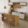 Cozinha 8 Peças Gourmet Imperatriz Freijó/Off White Nesher