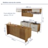 Cozinha 8 Peças Gourmet Imperatriz Freijó/Off White Nesher