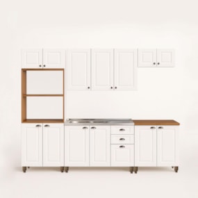 Cozinha Americana 5 Peças Branco Amoudi Móveis 