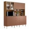 Cozinha Compacta Amora 10 Portas 2 Gavetas Amora Amendola/Marsala Prime Tx Demobile