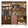 Cozinha Compacta Amora 10 Portas 2 Gavetas Amora Amendola/Marsala Prime Tx Demobile
