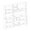 Cozinha Compacta Amora 10 Portas 2 Gavetas Amora Amendola/Nude Prime Tx Demobile