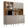 Cozinha Compacta Amora 10 Portas 2 Gavetas Amora Amendola/Nude Prime Tx Demobile
