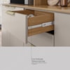Cozinha Compacta Amora 10 Portas 2 Gavetas Amora Amendola/Nude Prime Tx Demobile