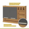 Cozinha Compacta Modulada 4 Peças Burguesa Freijó/Branco Nesher