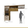 Cozinha Compacta Princesa 4 Portas 1 Gaveta Freijó/off white Nesher
