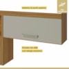 Cozinha Compacta Princesa 4 Portas 1 Gaveta Freijó/off white Nesher