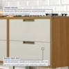 Cozinha Completa 4 Peças Imperatriz Freijó/Off White Nesher