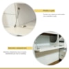 Cozinha Completa 5 Portas e 5 Gavetas 100% MDF Rainha Branco/Nature Nesher