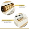 Cozinha Completa 5 Portas e 5 Gavetas 100% MDF Rainha Branco/Nature Nesher