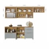 Cozinha Completa 8 Peças Marquesa Gourmet Nature/Verde Nesher