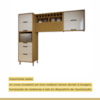 Cozinha Completa Imperatriz 3 Gavetas Nesher Freijo/Off White