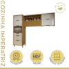 Cozinha Completa Imperatriz 3 Gavetas Nesher Freijo/Off White
