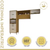 Cozinha Completa Imperatriz 3 Peças 2 Portas Freijo/Off White Nesher