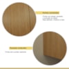 Cozinha Completa Rainha 10 Portas 8 Gavetas Ripado 100% Mdf Nature/Verde Nesher