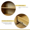 Cozinha Completa Rainha 10 Portas 8 Gavetas Ripado 100% Mdf Nature/Verde Nesher