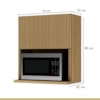 Cozinha Completa Rainha 10 Portas 8 Gavetas Ripado 100% Mdf Nature/Verde Nesher