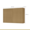 Cozinha Completa Rainha 10 Portas 8 Gavetas Ripado 100% Mdf Nature/Verde Nesher