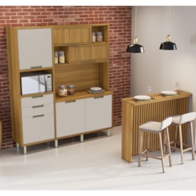 Cozinha Loft Painel Imperatriz Gourmet Freijo/Off White