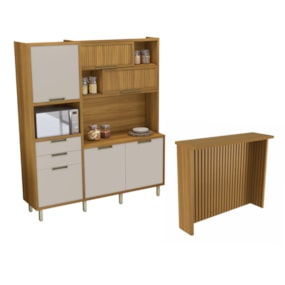 Cozinha Loft Painel Imperatriz Gourmet Freijo/Off White