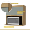 Cozinha Modulada 5 Peças e 5 Gavetas 100% MDF Marquesa Nature/Verde Nesher