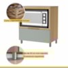 Cozinha Modulada 5 Peças e 5 Gavetas 100% MDF Marquesa Nature/Verde Nesher