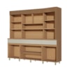 Cozinha Realeza 6 Portas 3 Gavetas 100% MDF Realeza Carvalho/Greige Nesher