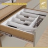 Cozinha Realeza 6 Portas 3 Gavetas 100% MDF Realeza Carvalho/Greige Nesher