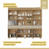 Cozinha Realeza 6 Portas 3 Gavetas 100% MDF Realeza Carvalho/Greige Nesher