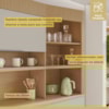 Cozinha Realeza 6 Portas 3 Gavetas 100% MDF Realeza Carvalho/Greige Nesher