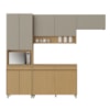 Cozinha Simone Mendes 270Cm 4 Peças 9 Portas 3 Gavetas 100% MDF Nesher 