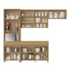 Cozinha Simone Mendes 270Cm 4 Peças 9 Portas 3 Gavetas 100% MDF Nesher 