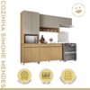 Cozinha Simone Mendes 270Cm 4 Peças 9 Portas 3 Gavetas 100% MDF Nesher 