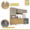 Cozinha Simone Mendes 270Cm 4 Peças 9 Portas 3 Gavetas 100% MDF Nesher 