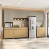 Cozinha Simone Mendes 350cm 6 Peças 13 Portas 7 Gavetas Nesher