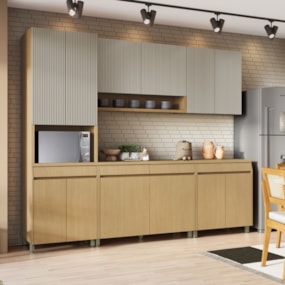 Cozinha Simone Mendes 5 Peças 12 Portas 270cm Nesher 100% MDF