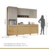 Cozinha Simone Mendes 5 Peças 12 Portas 270cm Nesher 100% MDF