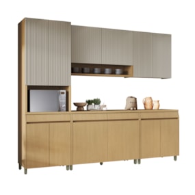 Cozinha Simone Mendes 5 Peças 12 Portas 270cm Nesher 100% MDF