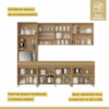 Cozinha Simone Mendes 5 Peças 12 Portas 270cm Nesher 100% MDF