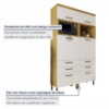 Despenseiro 4 portas Princesa  Freijo com Off White Nesher