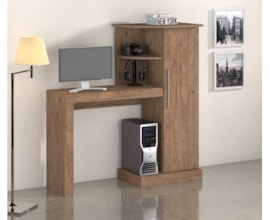 Escrivaninha/Mesa para computador Safira New Castanho Notável Móveis Escrivaninha/Mesa para computador Safira New Castanho Notável Móveis